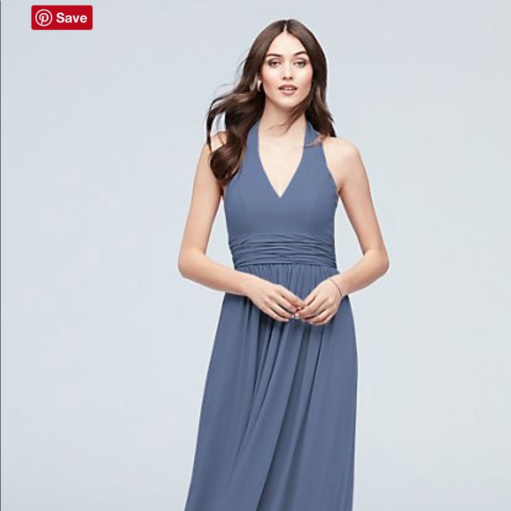 Steel Blue David’s Bridal formal dress